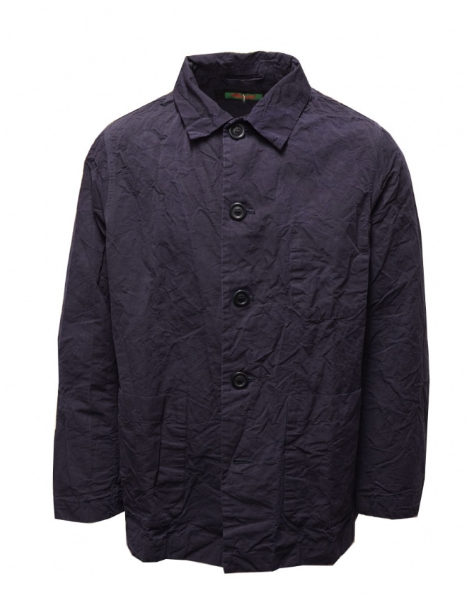 Casey Casey Rivoli giacca-camicia in lino e cotone blu 20HV310 INK camicie uomo online shopping