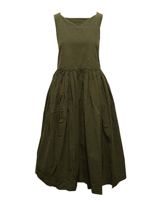 Casey Casey Tabi khaki V-neck sleeveless dress 20FR425 KHAKI womens dresses online shopping