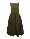 Casey Casey Tabi khaki V-neck sleeveless dress buy online 20FR425 KHAKI