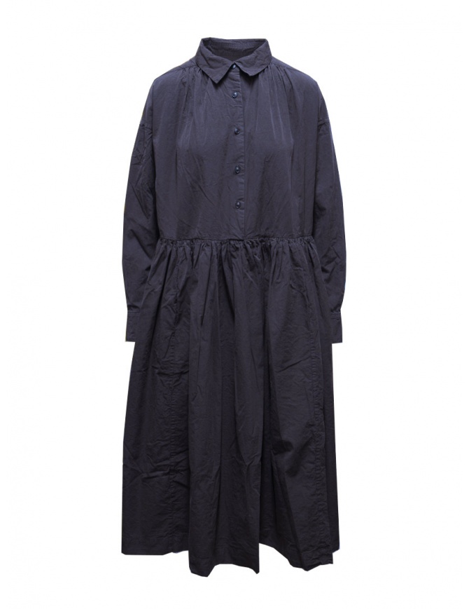 Casey Casey Yukari blue long shirt dress 20FR429 INK womens dresses online shopping