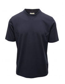 Monobi T-shirt blu in puro cotone online
