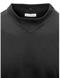 Monobi T-shirt nera in puro cotone