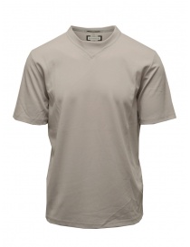 Monobi T-shirt in cotone grigio chiaro 11208300F 76448 GLACIER GR
