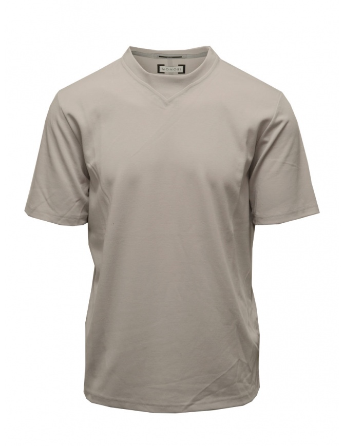 Monobi T-shirt in cotone grigio chiaro 11208300F 76448 GLACIER GR t shirt uomo online shopping