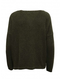 Ma'ry'ya pullover in lino verde muschio con tasca prezzo