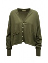 Ma'ry'ya military green cotton cardigan buy online YIK022 A7 MILITARY