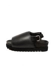 Guidi BRK04 black wide band flat sandals