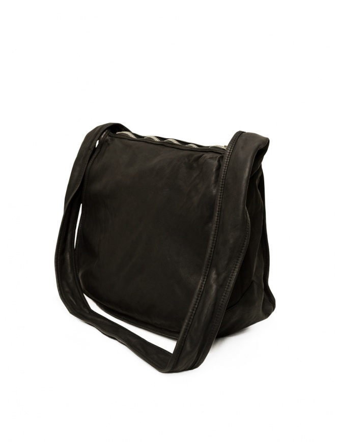 Guidi CA03 shoulder bag in black leather CA03 CALF FULL GRAIN BLKT bags online shopping