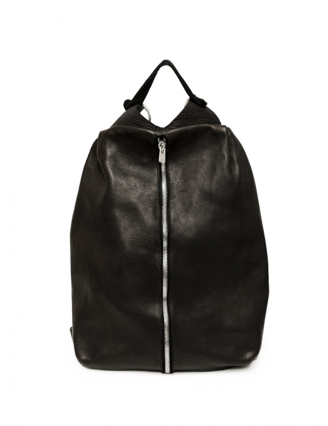 Guidi PG2 backpack in black leather with central opening PG2 SOFT HORSE FG BLKT bags online shopping