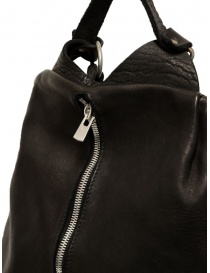 Guidi PG2 backpack in black leather with central opening bags buy online