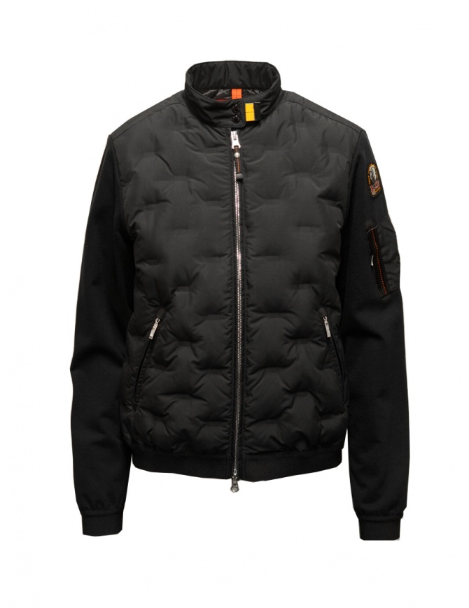Parajumpers Taga black light down jacket with fleece sleeves PWHYBJP31 TAGA BLACK 541