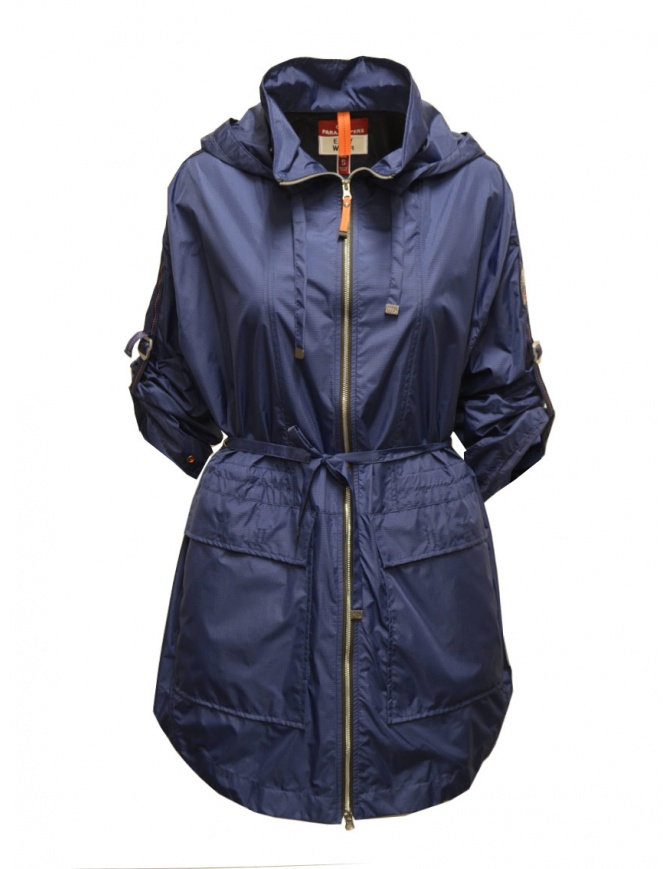 Parajumpers Milou long windbreaker for woman PWJCKEW31 MILOU EST. BLUE 673 womens jackets online shopping