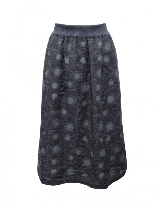 M.&Kyoko blue floral skirt in Japanese paper BCH01056WA DARK BLUE womens skirts online shopping