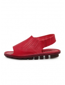 Trippen Rhythm red leather sandals with elastic price