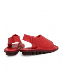 Trippen Rhythm red leather sandals with elastic