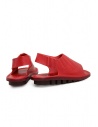 Trippen Rhythm red leather sandals with elastic shop online womens shoes