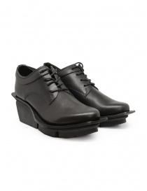 Womens shoes online: Trippen Steady black derby shoe with wedge