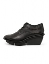 Trippen Steady black derby shoe with wedge shop online womens shoes