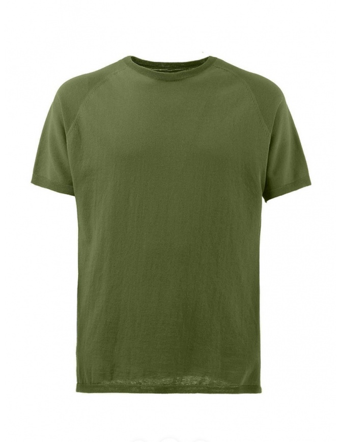 Monobi cactus green t-shirt in cotton knit 12488513 CACTUS GREEN 2 mens t shirts online shopping
