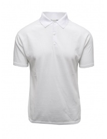 T shirt uomo online: Monobi polo in maglia di cotone bianca