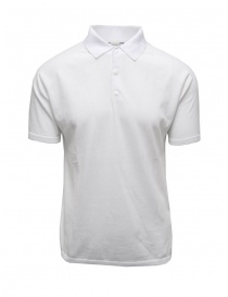 Monobi polo in maglia di cotone bianca online