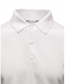 Monobi polo shirt in white cotton knit price