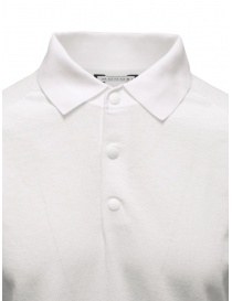 Monobi polo shirt in white cotton knit price