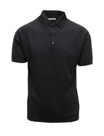 Monobi polo in maglia di cotone nera 12862513 BLACK 5099