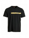 Parajumpers Tape Tee maglietta nera con stampa gialla acquista online PMTSIT01 TAPE TEE BLACK 0541