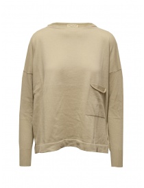 Ma'ry'ya light pullover in beige cotton YIK019 A3 GREYSHBEIGE order online