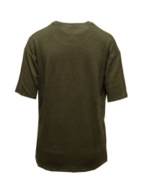 Ma'ry'ya dark military green linen t-shirt buy online