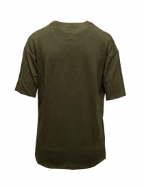 Ma'ry'ya t-shirt in lino verde militare scuro