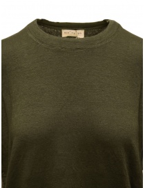 Ma'ry'ya dark military green linen t-shirt price