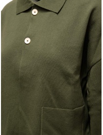 Ma'ry'ya cardigan in cotone verde colletto a camicia prezzo