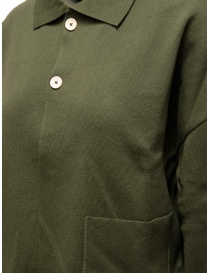 Ma'ry'ya green cotton cardigan with shirt collar price