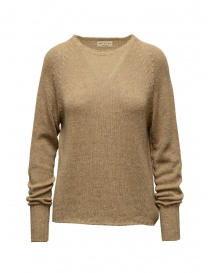 Ma'ry'ya pullover in beige silk YIK002 F1 BEIGE