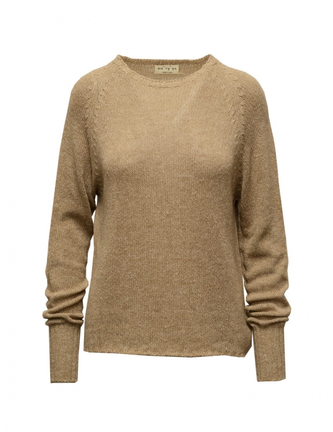 Ma'ry'ya pullover in beige silk YIK002 F1 BEIGE women s knitwear online shopping