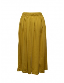 Ma'ry'ya gonna lunga in cotone giallo ocra acquista online