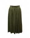 Ma'ry'ya gonna lunga in cotone verde militare acquista online YIJ115 K6 MILITARY