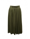 Ma'ry'ya long skirt in military green cotton buy online YIJ115 K6 MILITARY
