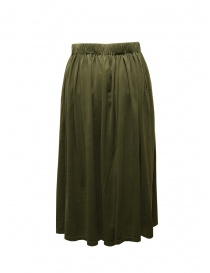 Ma'ry'ya gonna lunga in cotone verde militare prezzo