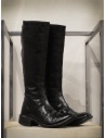 Carol Christian Poell AF/0991L black diagonal zip knee high boots buy online AF/0991L-IN CORS-PTC/010