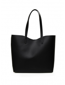 Il Bisonte tote bag in matte smooth black leather BTO140 PV0041 NERO BK252