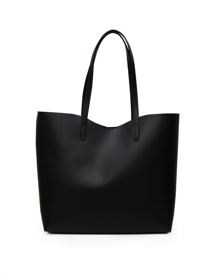 Il Bisonte tote bag in matte smooth black leather BTO140 PV0041 NERO BK252 Il Bisonte tote bag in matte smooth black leather BTO140 PV0041 NERO BK252 bags online shopping