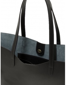 Il Bisonte tote bag in matte smooth black leather bags buy online