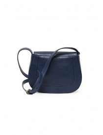 Il Bisonte little shoulder bag in blue leather buy online