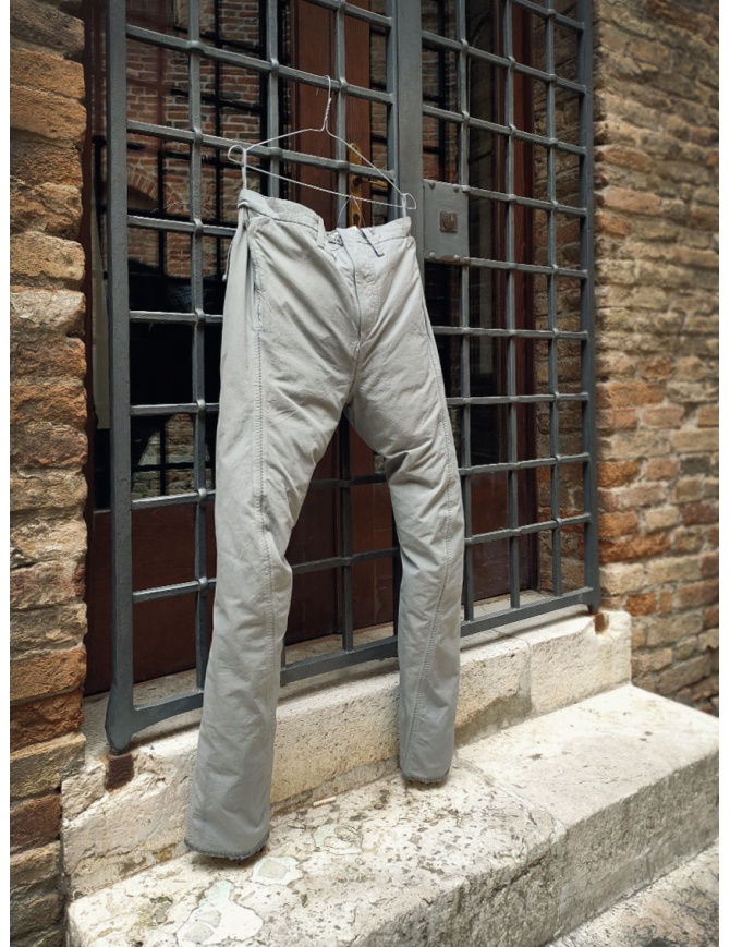 Carol Christian Poell PM/2671OD pantaloni grigi in cotone PM/2671OD-IN BETWEEN/7 pantaloni uomo online shopping