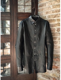Mens shirts online: Carol Christian Poell black leather shirt