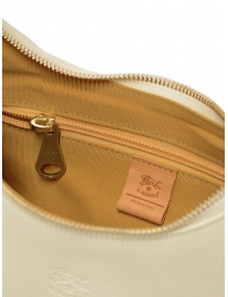 Il Bisonte small white leather shoulder bag