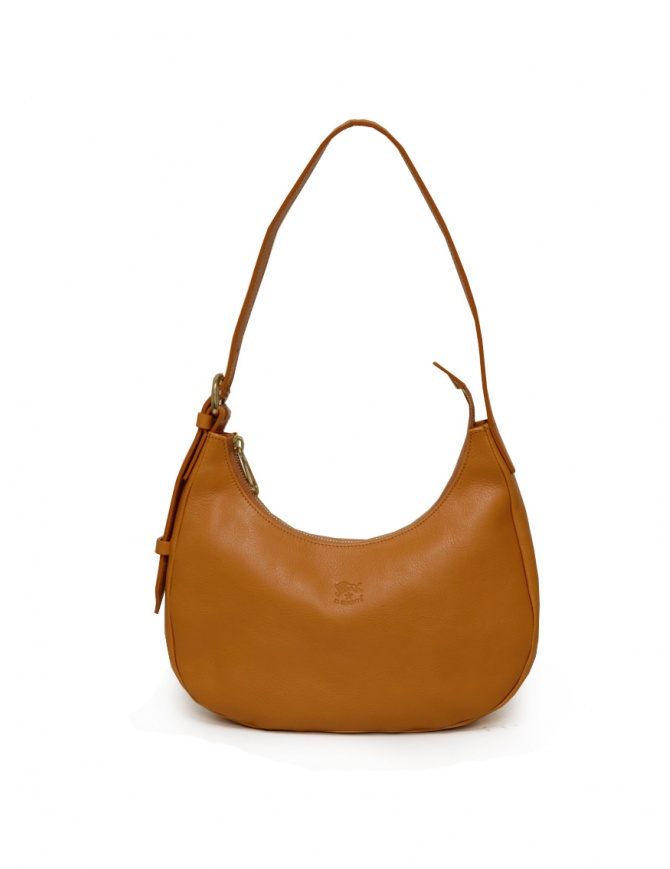 Il Bisonte piccola borsa a spalla in pelle miele BSH168 PV0001 MIELE OR178 borse online shopping